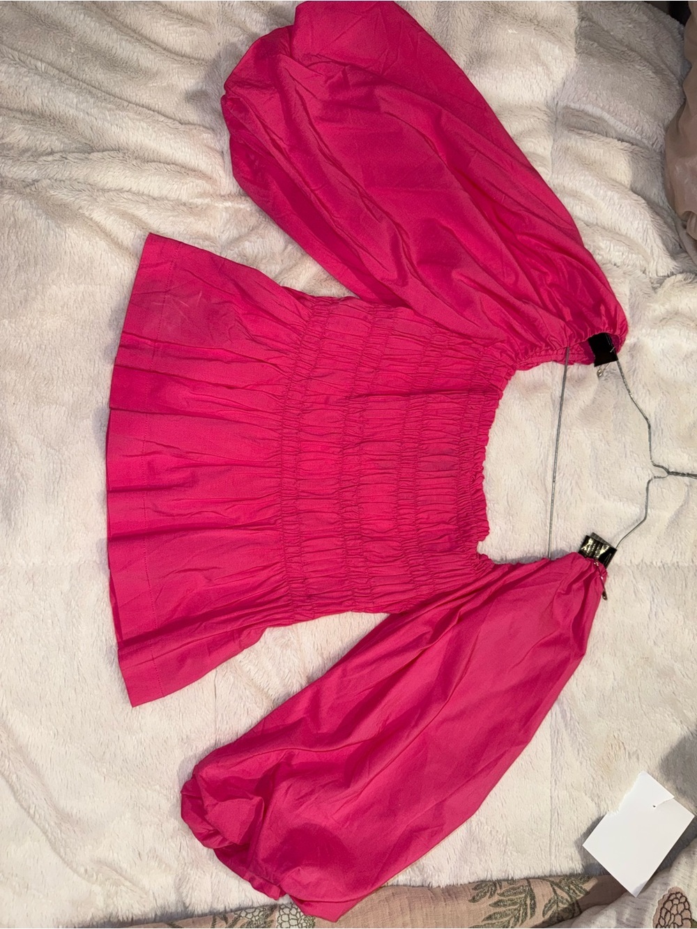 Peplum Puff-Sleeve Top